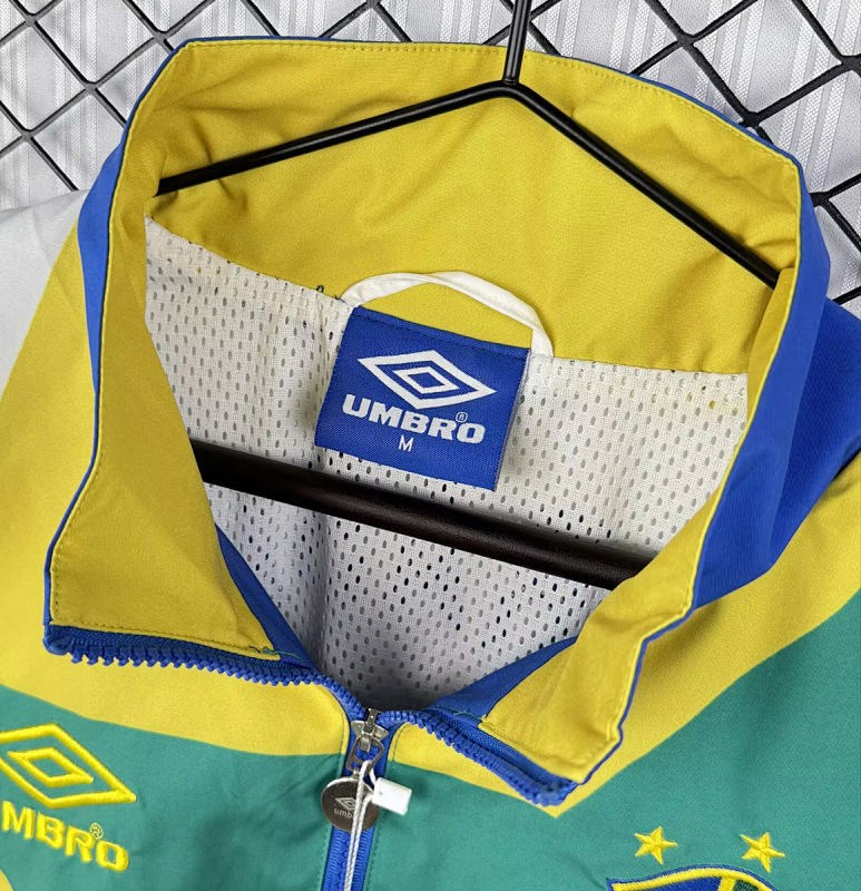 Brasile 93/94 Brazil Blue Yellow Track Jacket 7