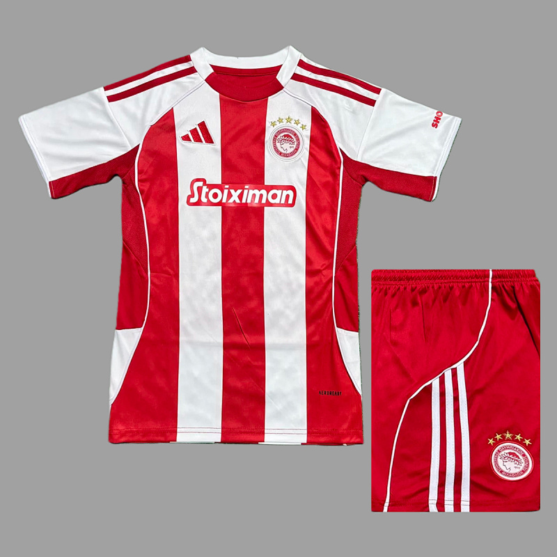 Olympiacos Soccer 25/26 Olympiacos Home Kids Size 16-28