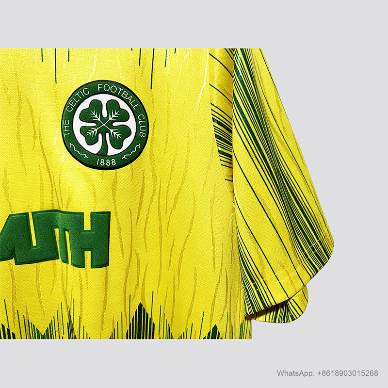 Celtic soccer 89/91 Celtic away retro size S-2XL 6