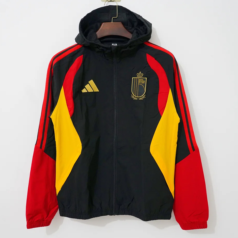 Belgio Belgium Black Red Yellow Windbreaker