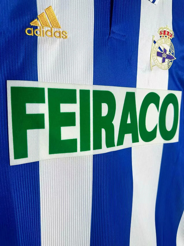 La Coruna 99/00 La Coruna Home Long Sleeve Retro 6