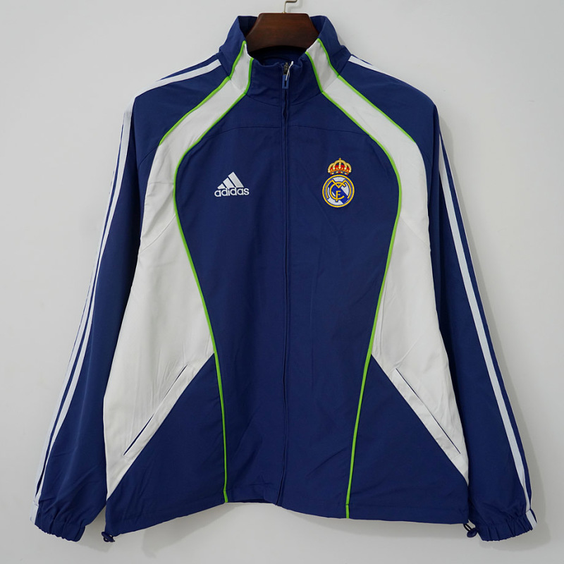 Real Madrid 10/11 Real Madrid Blue White Windbreaker