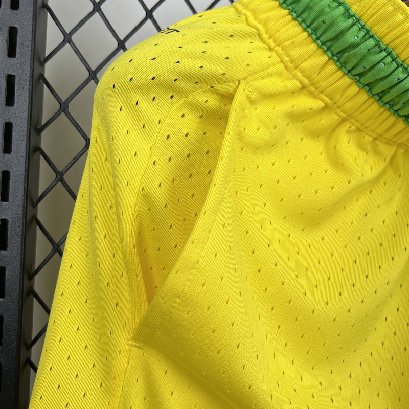 Brasile Brazil Yellow Casual Shorts 4