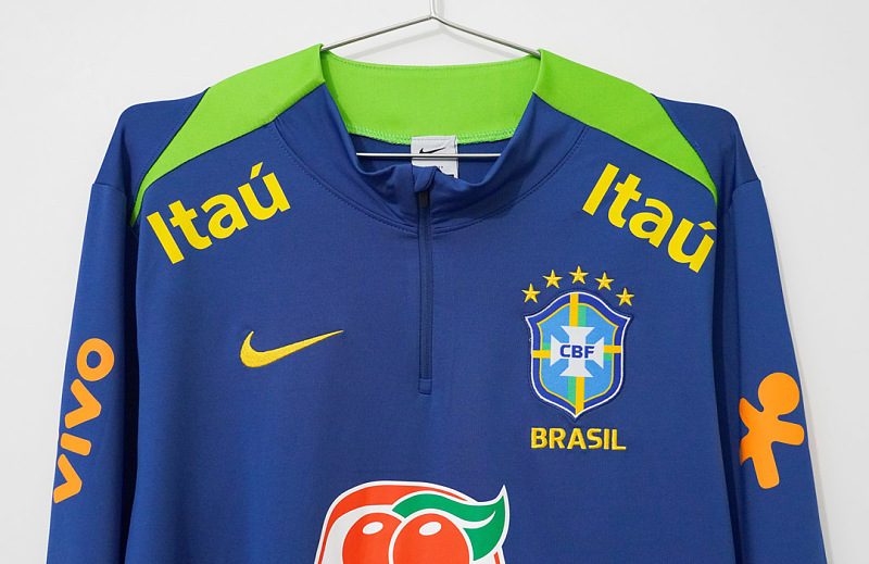 Brasile Brazil Dri-FIT Strike Drill Top Navy 4