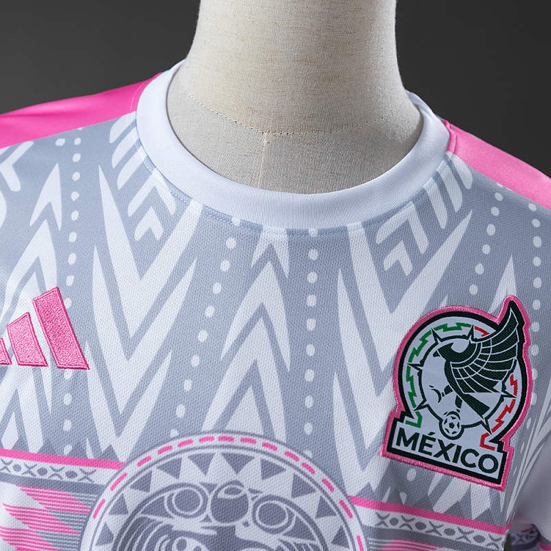 Messico Mexico Special Version White Grey Pink Jersey 2