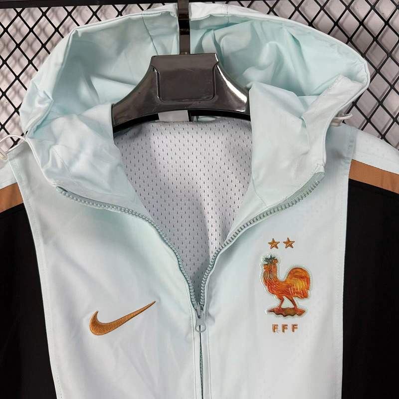 Francia France Energy Light Blue Woven Windbreaker 7