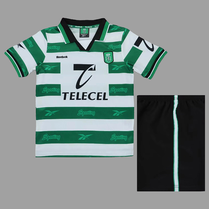 Lisbon Soccer 99/00 Lisbon Home Kids Retro Size 16-28