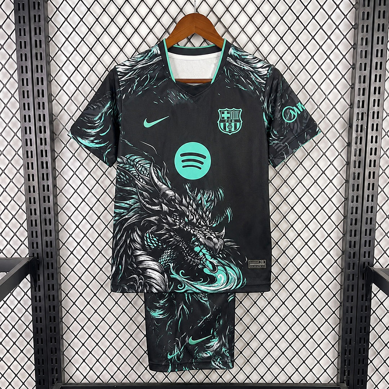 Barcelona 26/27 Barcelona Special Edition Black Dragon Kids Size 16-28