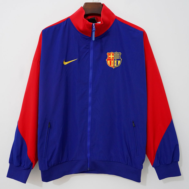 Barcelona 24/25 Barcelona Blue Red Windbreaker