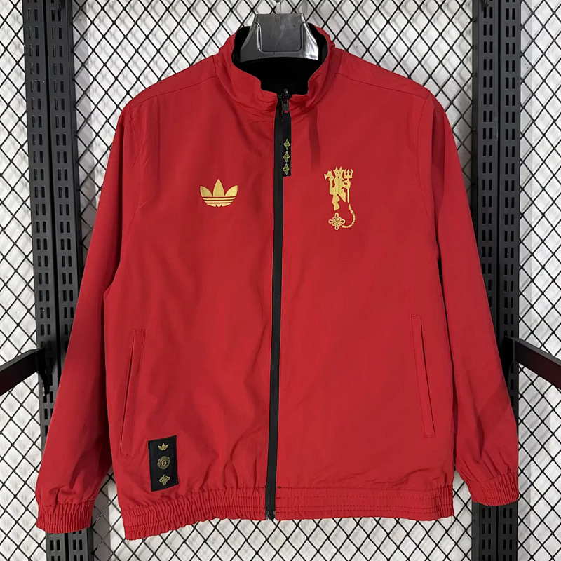 Manchester United Manchester United Cultural Story Reversible Red Black Jacket