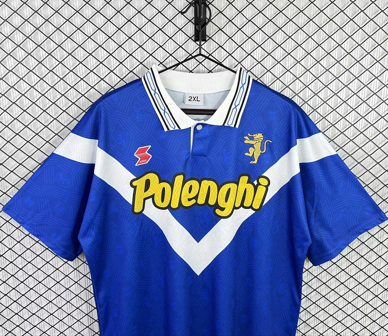Brescia Soccer 95/96 Brescia Home Retro 3