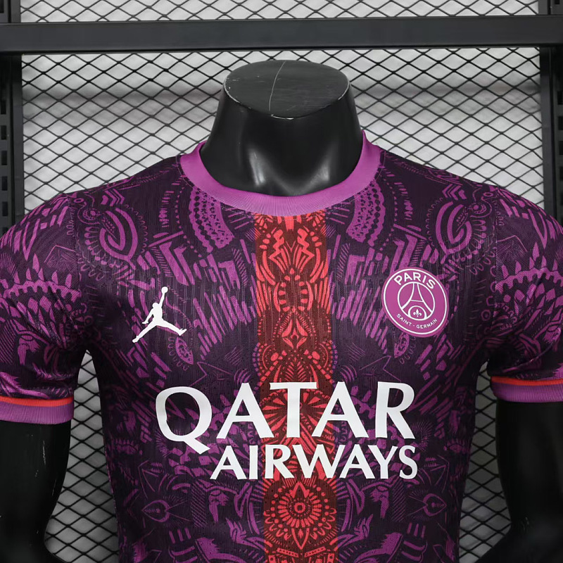 PSG 26/27 PSG Special Edition Purple with Pixel-Style Pattern Player 2