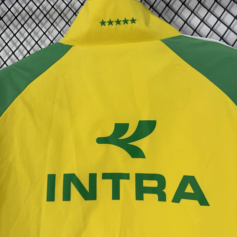 Brasile Brazil World Cup Yellow Green Blue Windbreaker 5