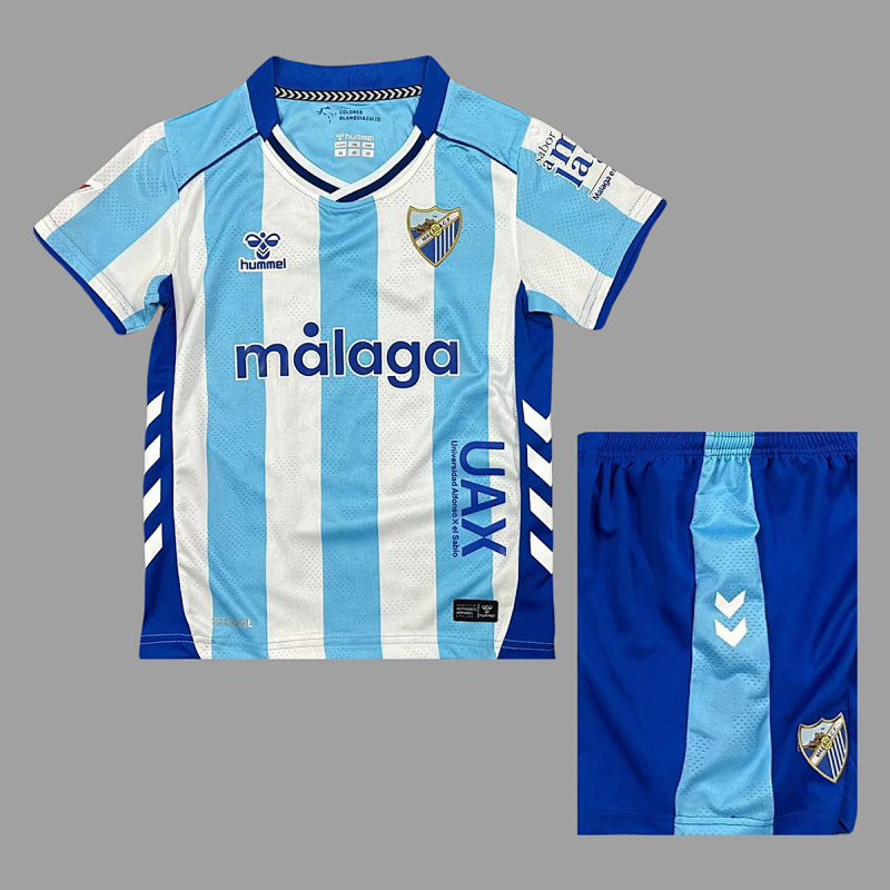 Malaga Soccer 25/26 Malaga Home Kids Size 16-28