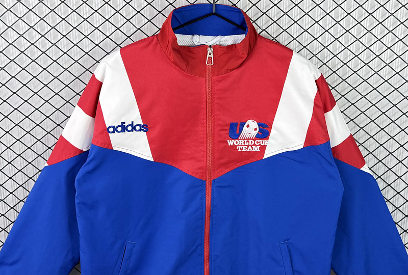USA USA Blue Red Windbreaker 5