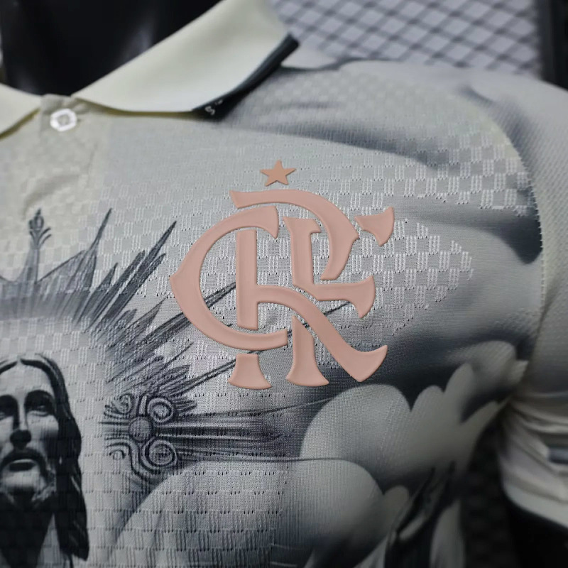 Flamengo Flamengo Jesus Christ Gray Black Player 3