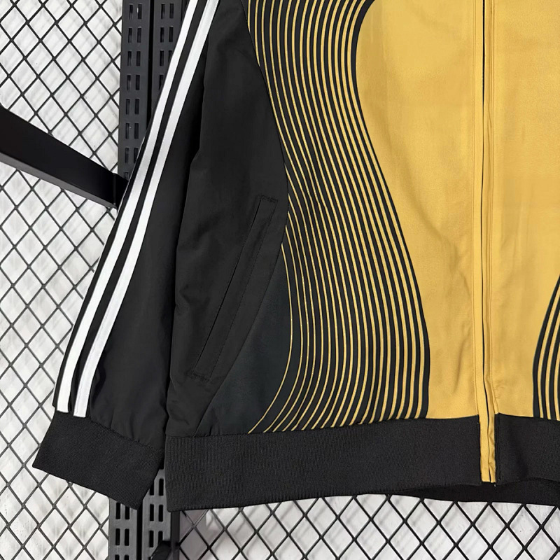 Real Madrid Real Madrid Black Yellow Tracking Jacket 5