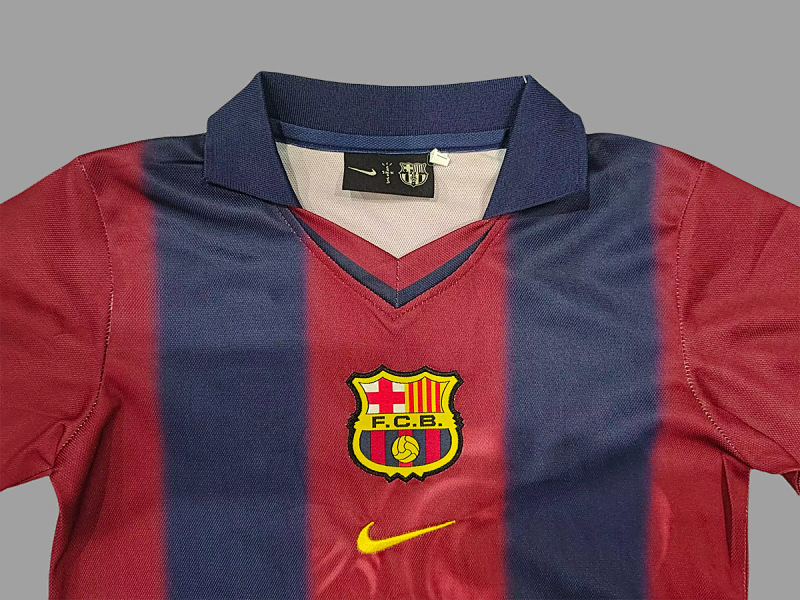 Barcelona 00/01 Barcelona Home Travis Scott Remark Kids Size 16-28 2