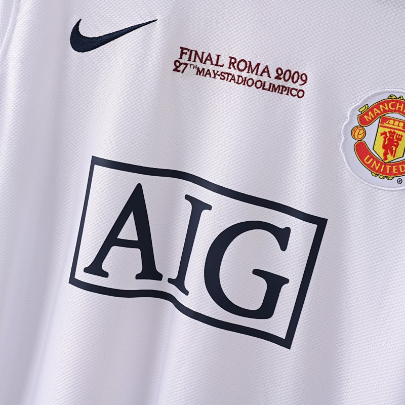 Manchester Champions 08/09 Manchester Away Champions League Final Long Sleeve Retro 5