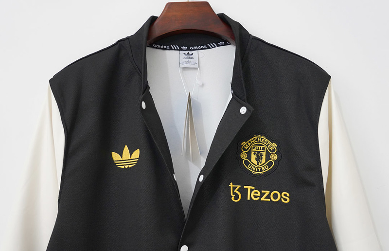 Manchester United 24/25 Manchester United Chinese New Years Varsity Black White Jacket 3