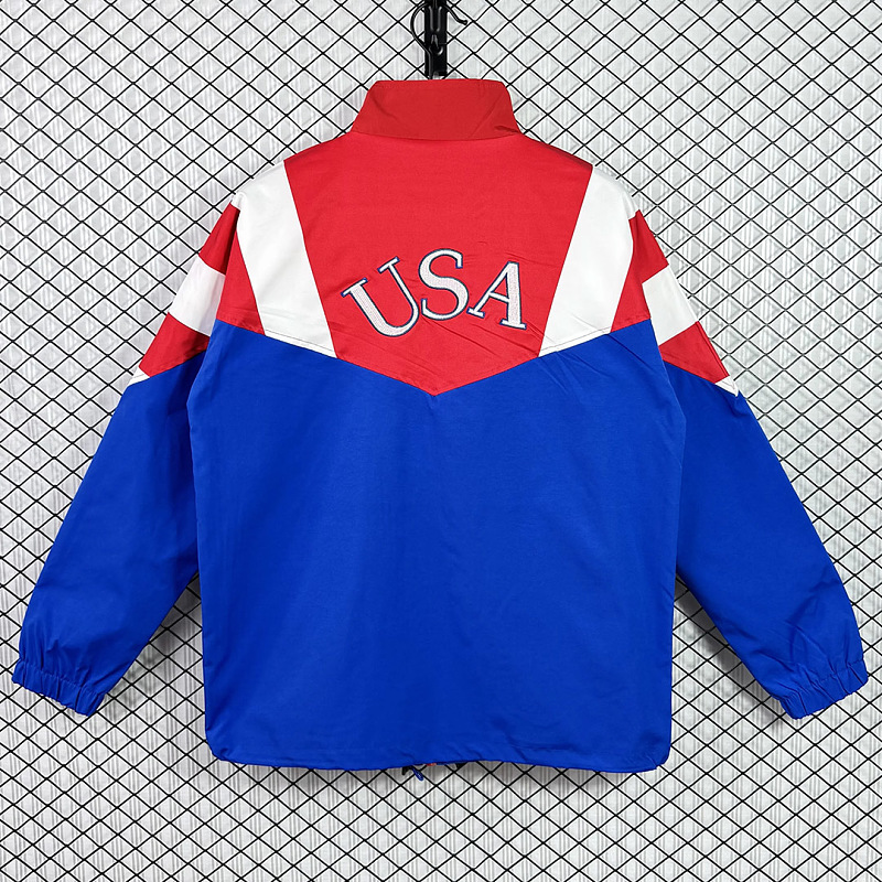 USA USA Blue Red Windbreaker 6