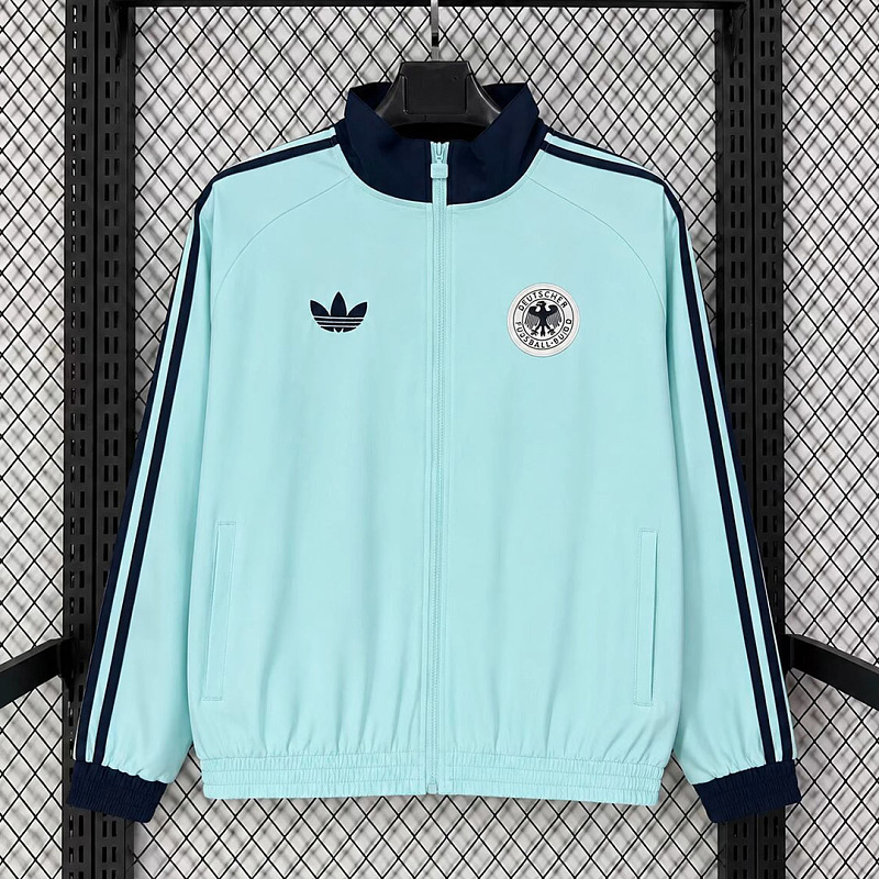 Germania Germany Trefoil Semi Flash Aqua Turquoise Windbreaker