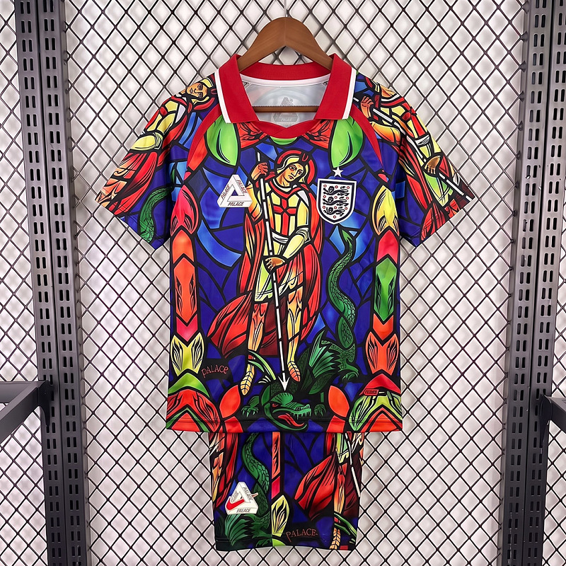 Inghilterra England x Palace Skateboards St. George Dragon Stained-glass Red Kids