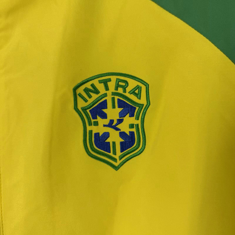 Brasile Brazil World Cup Yellow Green Blue Windbreaker 6