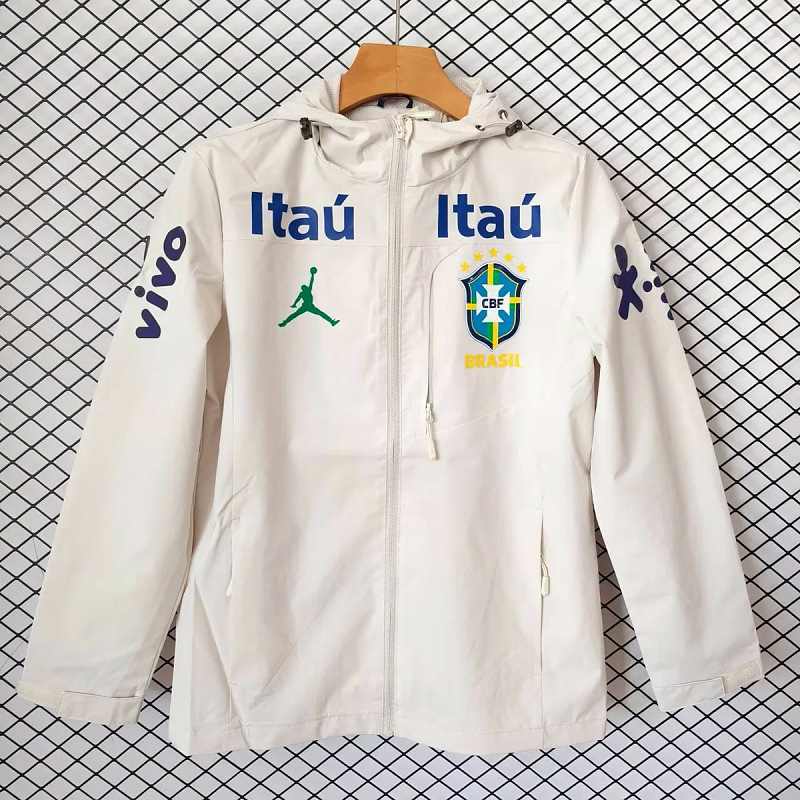 Brasile Brazil Beige Windbreaker Jacket