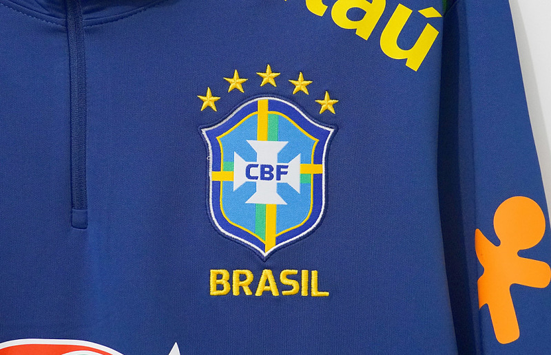Brasile Brazil Dri-FIT Strike Drill Top Navy 7