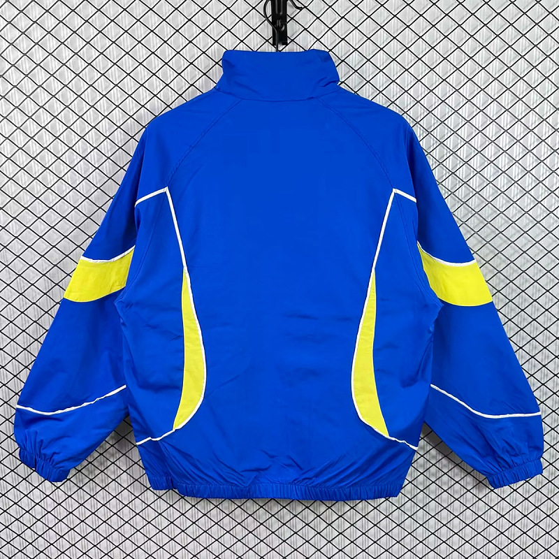 Brasile Brazil Blue Yellow Windbreaker 7