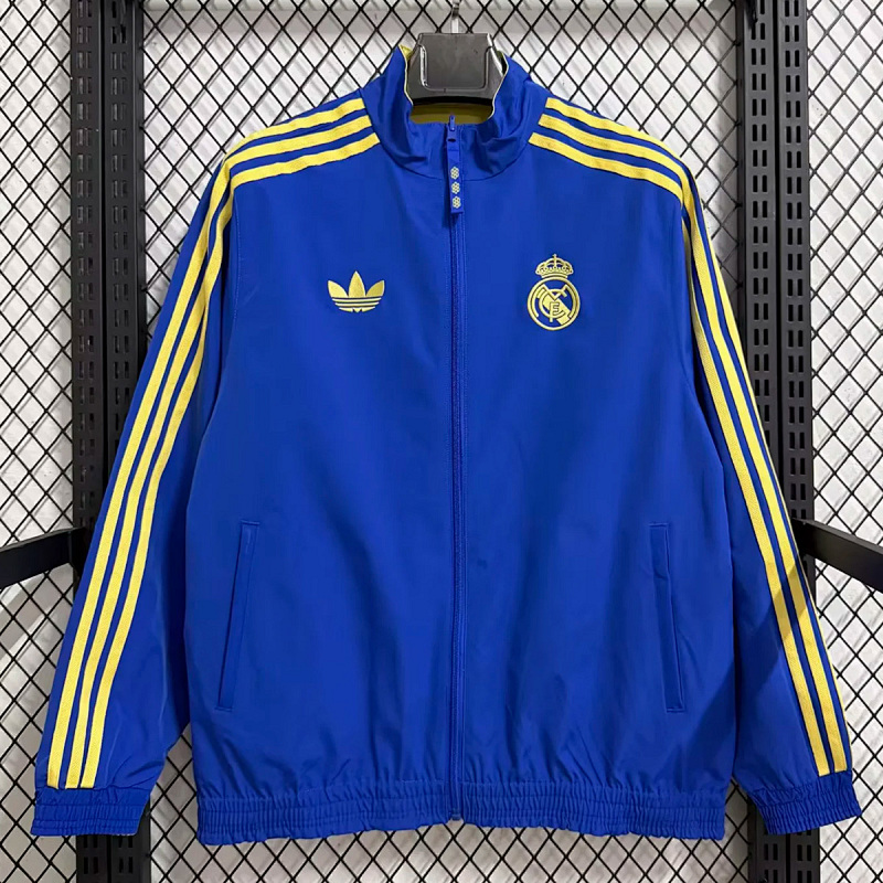 Real Madrid Real Madrid Cultural Story Reversible Yellow Blue Jacket