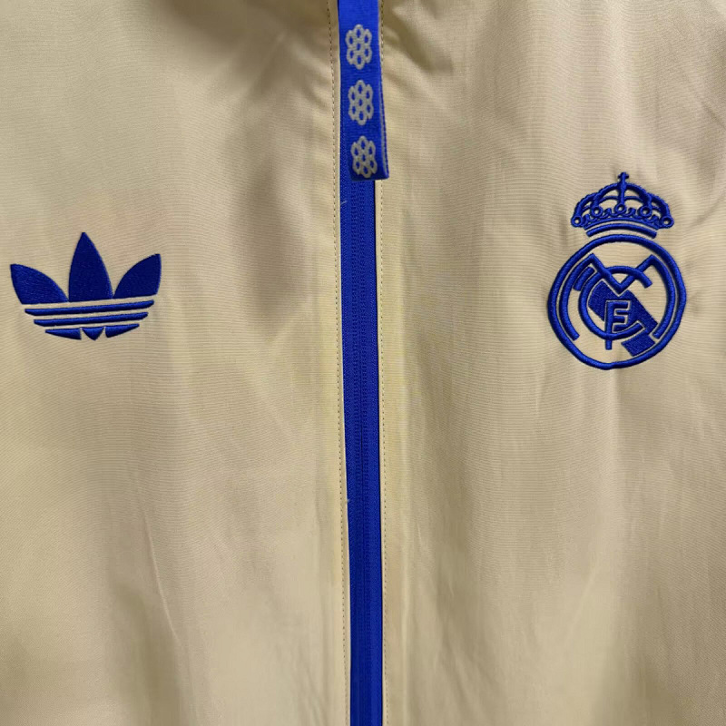Real Madrid Real Madrid Cultural Story Reversible Yellow Blue Jacket 2