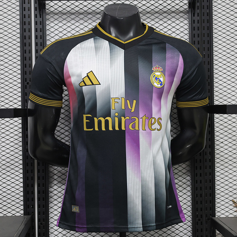 Real Madrid 26/27 Real Madrid Special Player Striped Black and Purple Gold