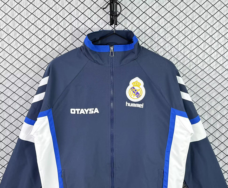 Real Madrid 91/92 Real Madrid Blue Windbreaker 5