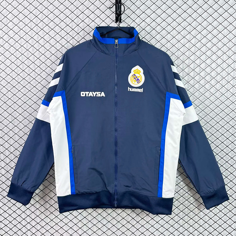 Real Madrid 91/92 Real Madrid Blue Windbreaker