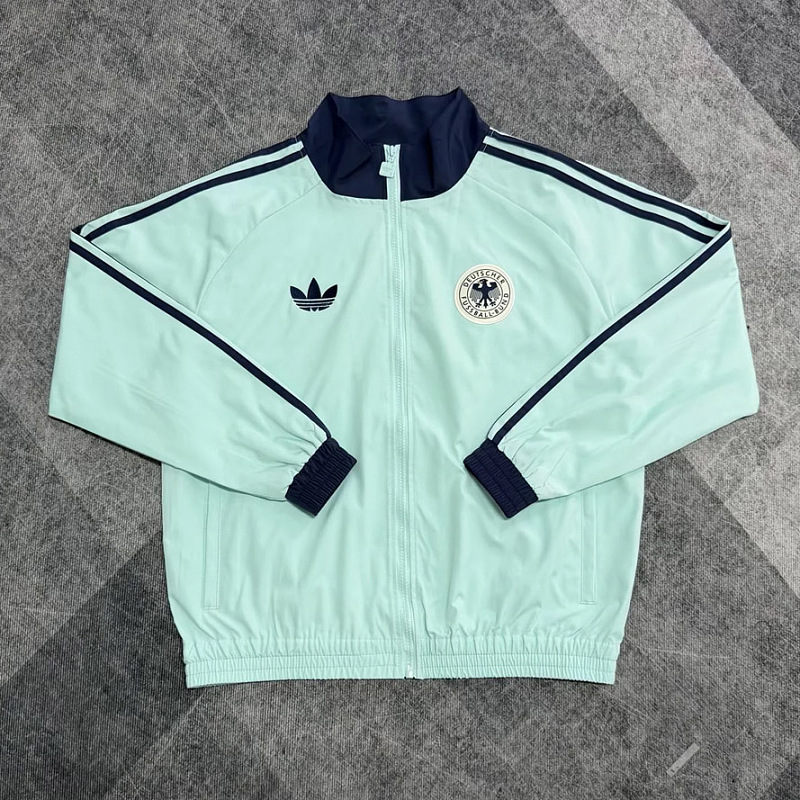 Germania Germany Trefoil Semi Flash Aqua Turquoise Windbreaker 2