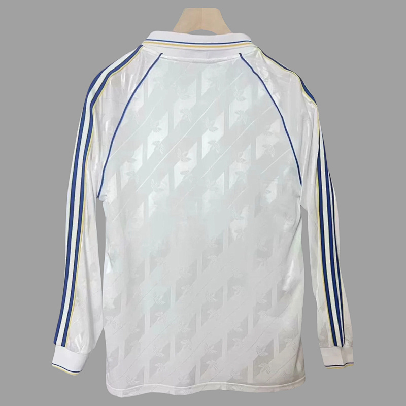 Leeds United 24/25 Leeds United White Long Sleeve Retro 6