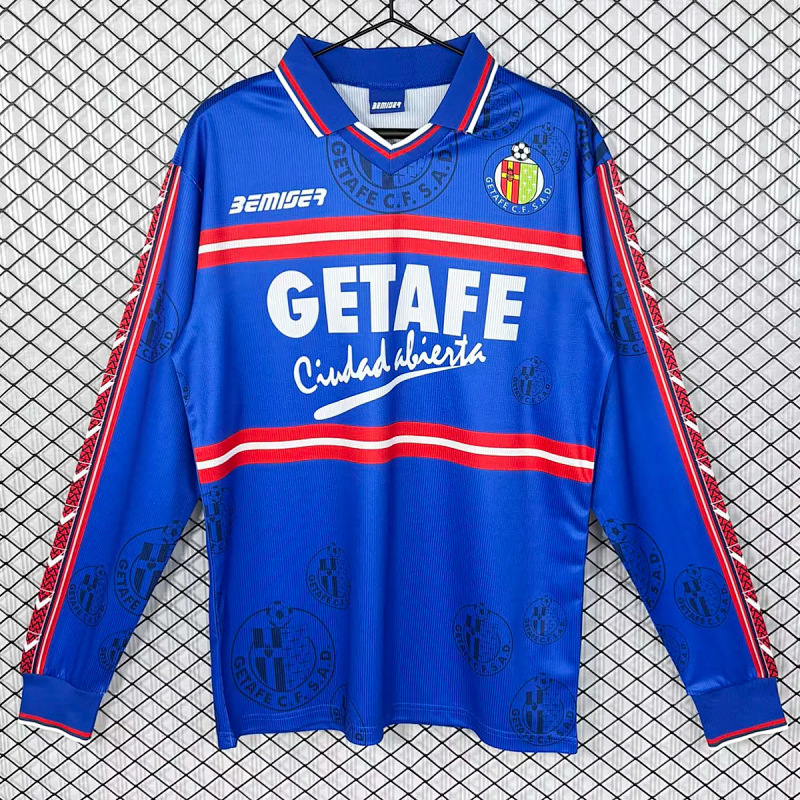 Getafe Long 98/99 Getafe Home Long Sleeve Retro