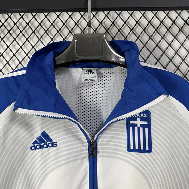 Nazionale Greece Teamgeist White Blue Windbreaker 4