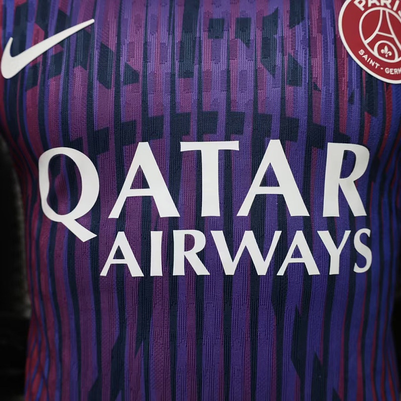 PSG 26/27 Paris Saint-Germain Pre-Match Away Player Purple 3