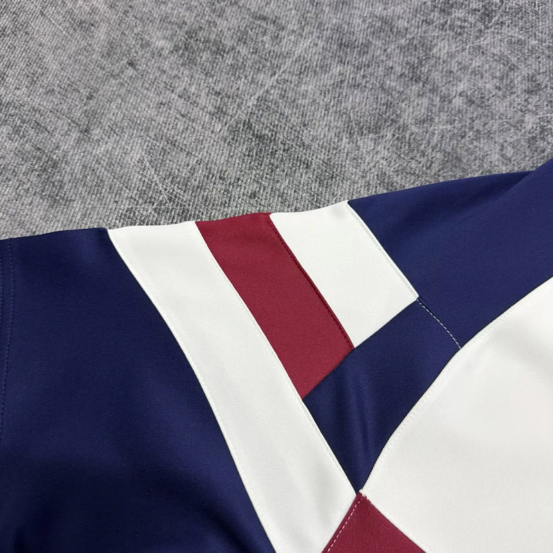 Barcelona 26/27 Barcelona Retro Inspired White Blue Short Sleeve Sweatshirt 2