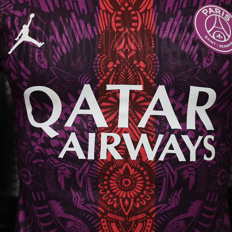 PSG 26/27 PSG Special Edition Purple with Pixel-Style Pattern Player 3