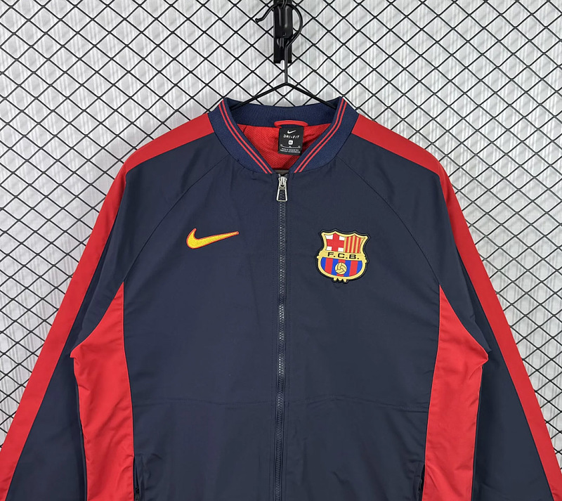 Barcelona 99/00 Barcelona Black Red Windbreaker 5