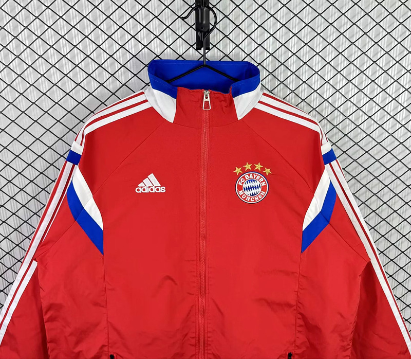 Bayern Munich 14/15 Bayern Munich Home Red Windbreaker 5
