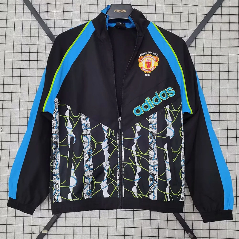Manchester United 26/27 Manchester United 90 Woven Vintage Black Windbreaker 7