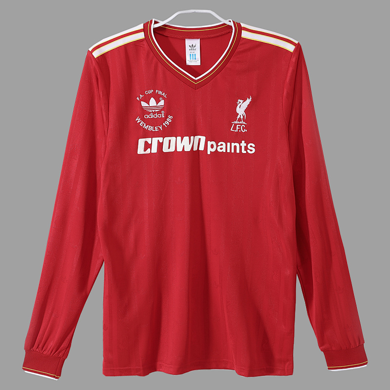 Liverpool 85/86 Liverpool Home FA Cup Final Long Sleeve Retro