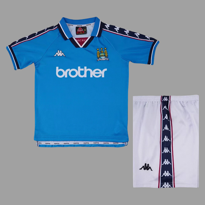 Manchester City 97/98 Manchester City Home Kids Retro Size 16-28