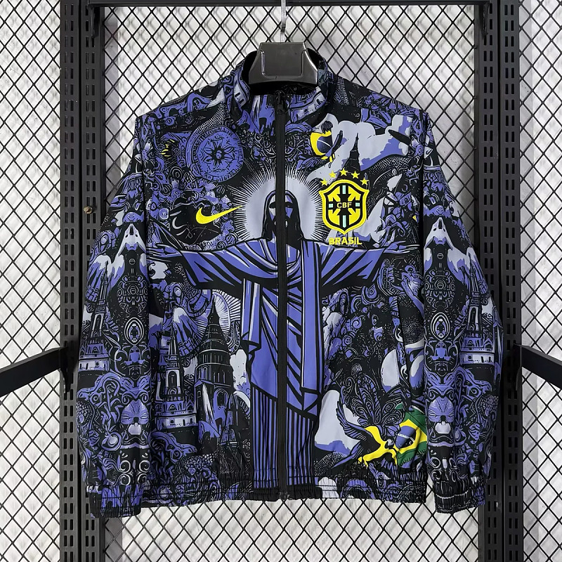 Brasile Brazil Jesus Version Reversible Jacket 5