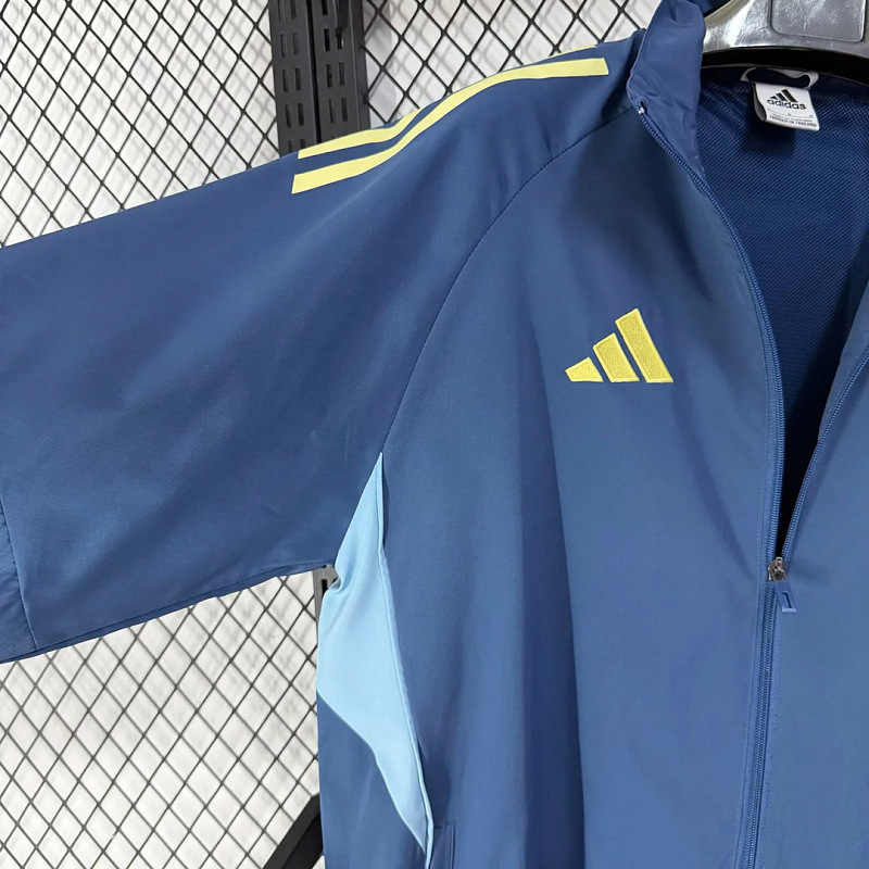 Messico 25/26 Club America Full Zipper Pre-Match Blue Jacket 3